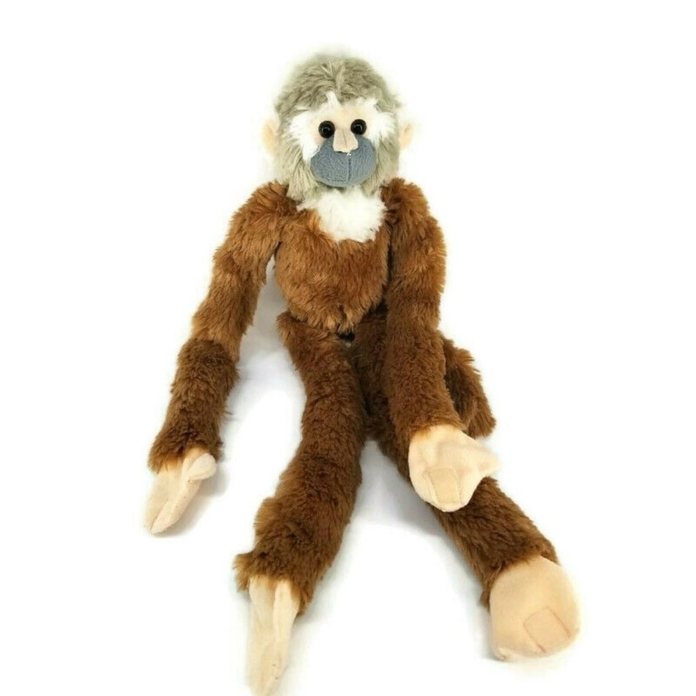 Wild Republic K & M Grey White Tan MONKEY Plush